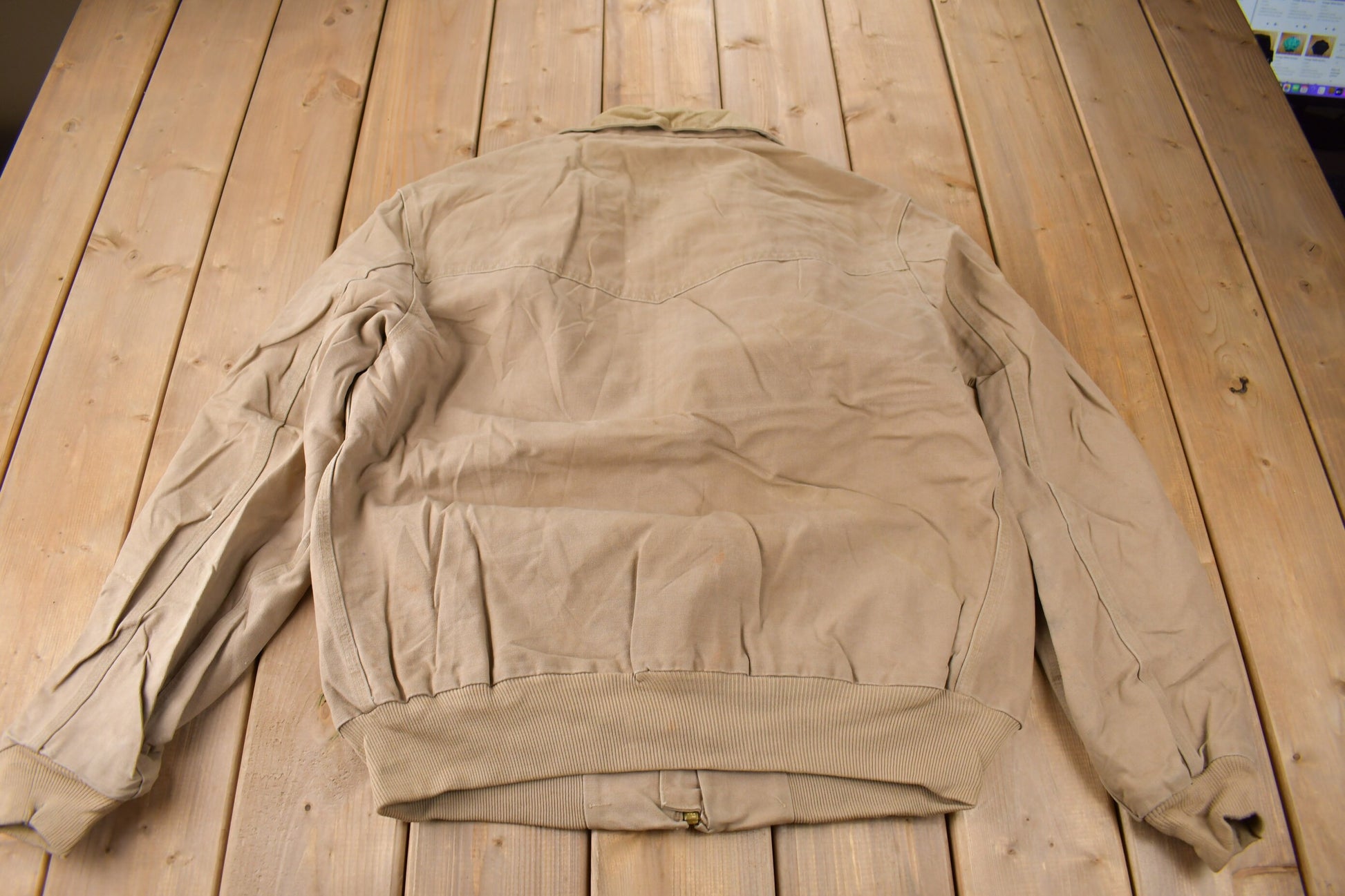 Vintage 1990s Beige Carhartt Santa Fe Jacket Size XL