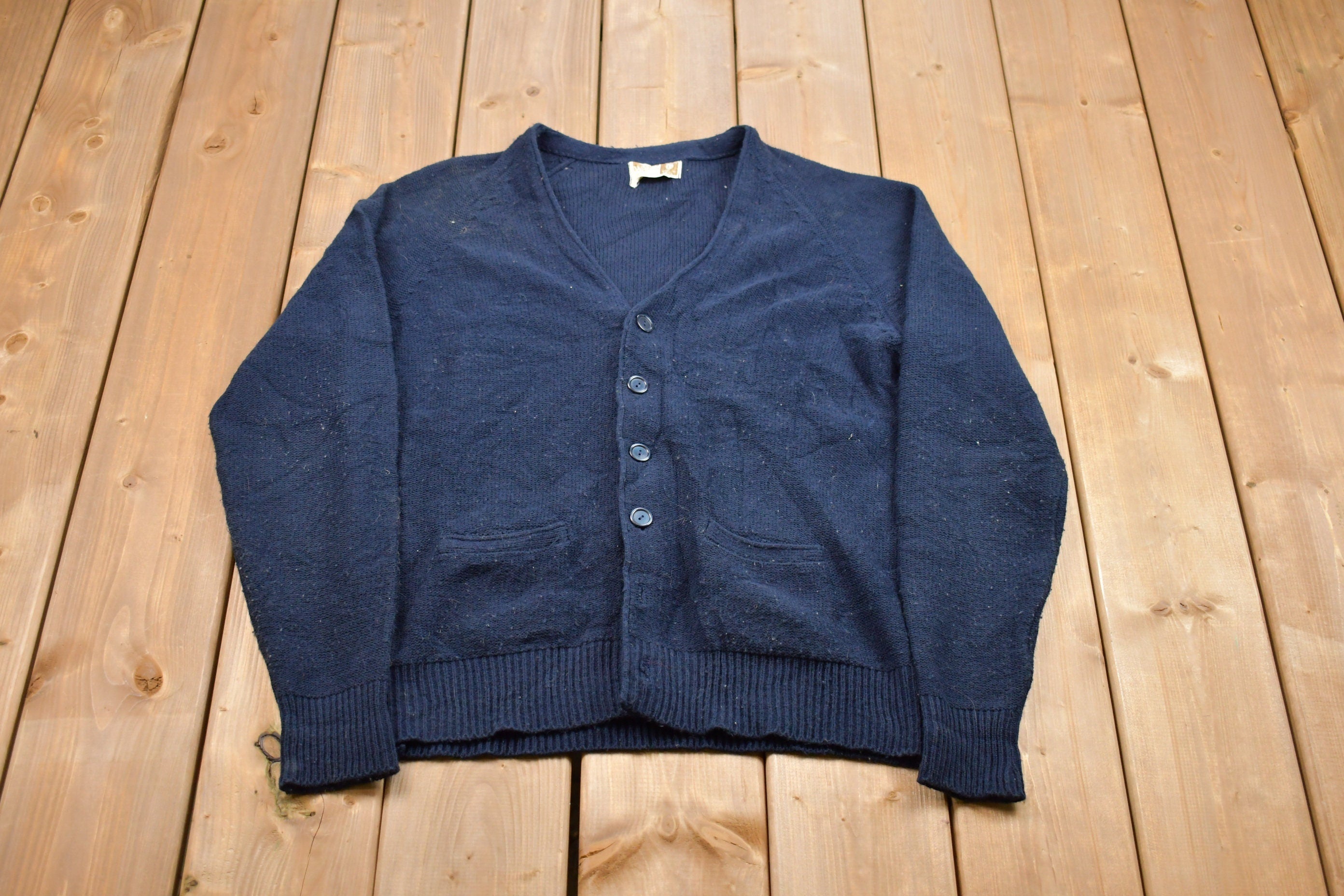 Vintage Knitted Cardigan Sweater