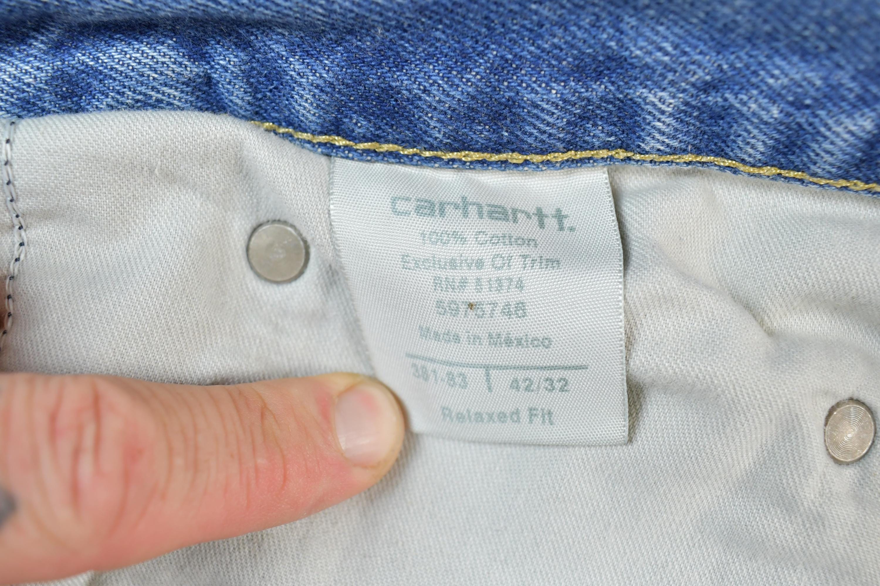 Vintage 1990s Carhartt Work Jeans Size 42x32