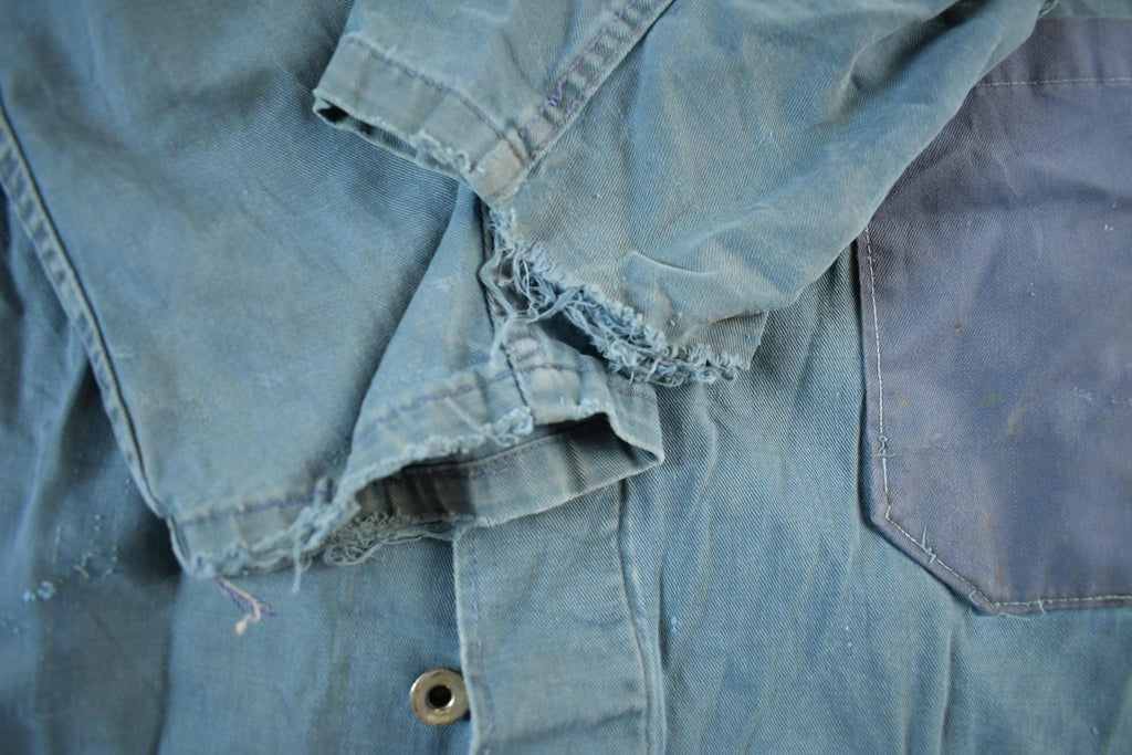 Vintage 1950s 1960s Reynolds Garage Mechanic Shop Coat Light Jacket Men's 44