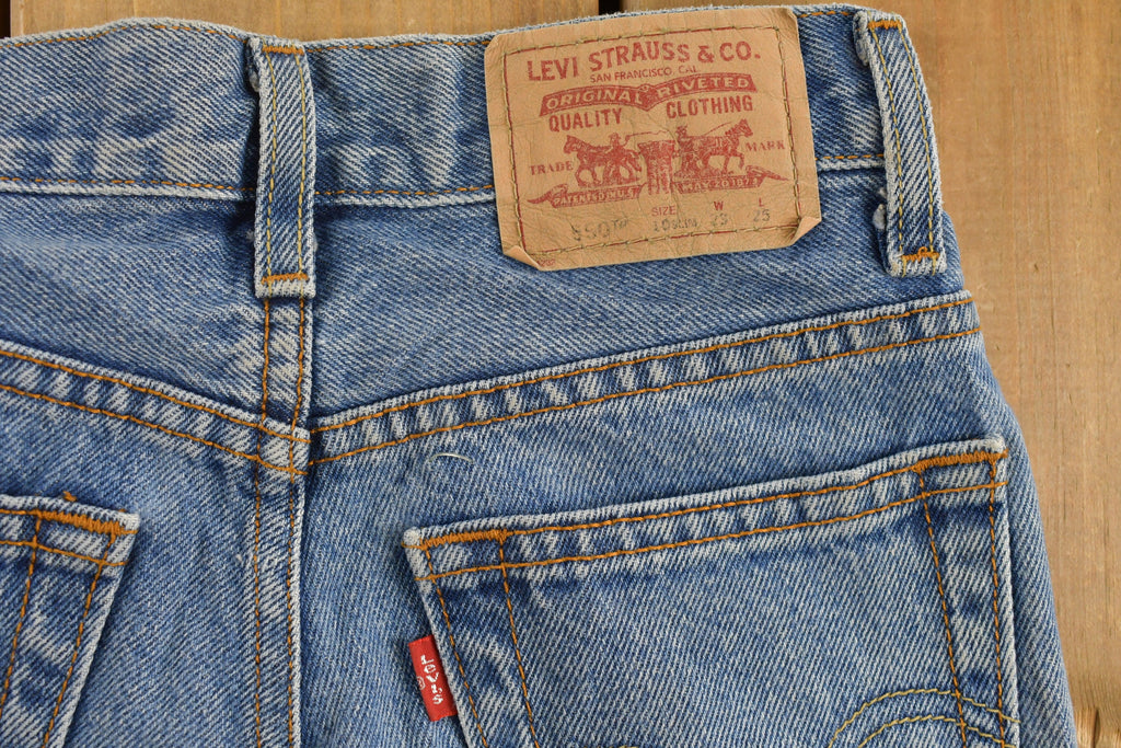 Vintage 1990s Youth Levi's 550s Jeans Size 24 x 24.5