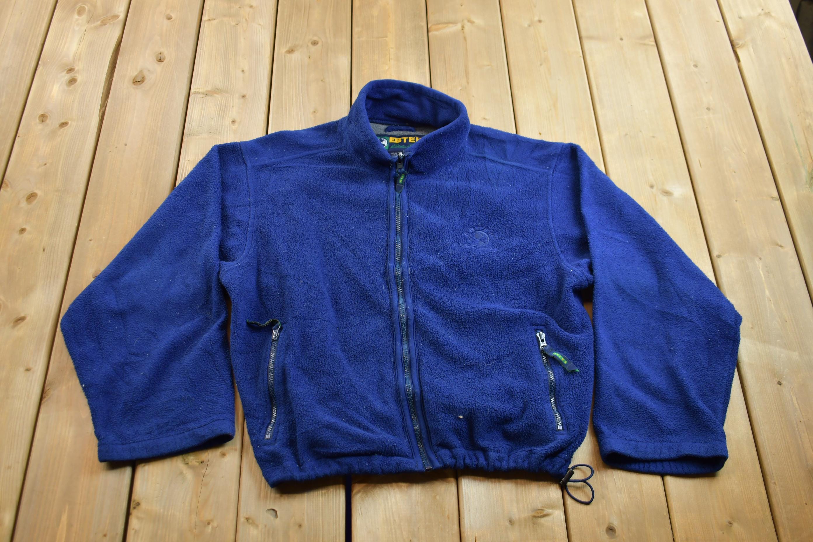 Vintage 1990s Eddie Bauer Ebtek Full Zip Fleece Sweater