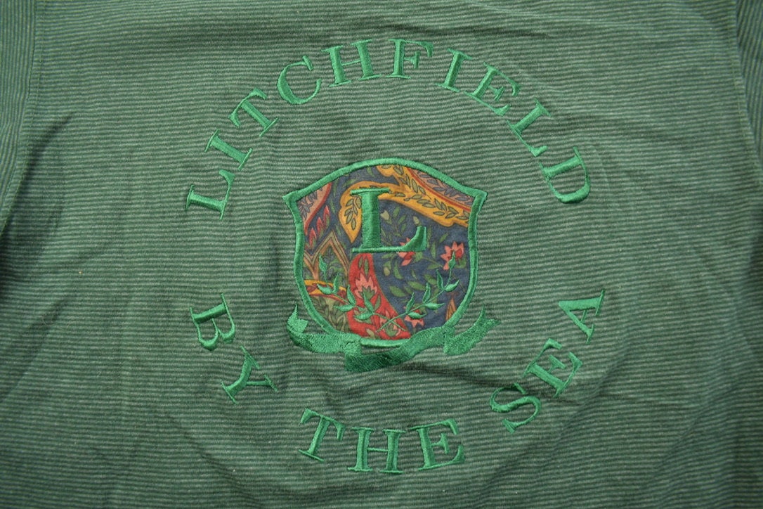 Vintage 1990s Litchfield By The Sea Graphic T Shirt