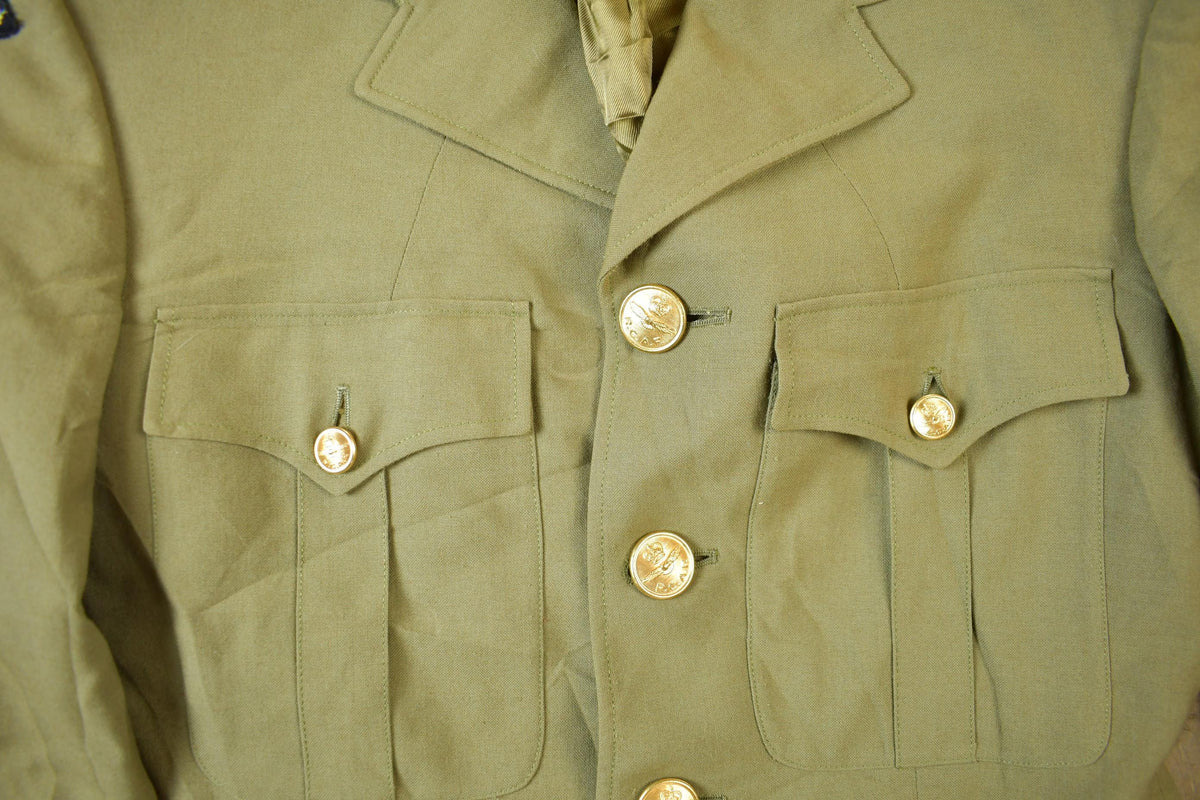 Vintage 1967 Military Summer Mans Coat Size 36
