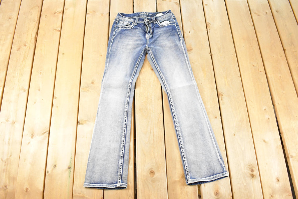Vintage Deadstock Y2K Grace LA Bedazzled Low Rise Jeans Women's Size 27 x 29