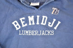 Vintage 1990s Bemidji Lumberjacks Heavyweight Embroidered Hoodie Sweatshirt Men's XL