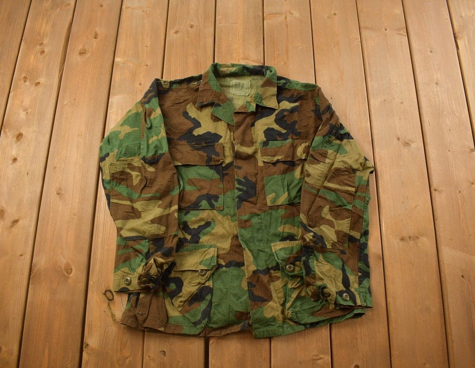 Vintage Military Button Up Shirt