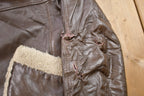 Vintage 1980s Phase III Leather Fur Lined Jacket