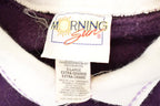 Vintage 1990s Morning Sun Floral Graphic Print Coallred Sweatshirt Women's L