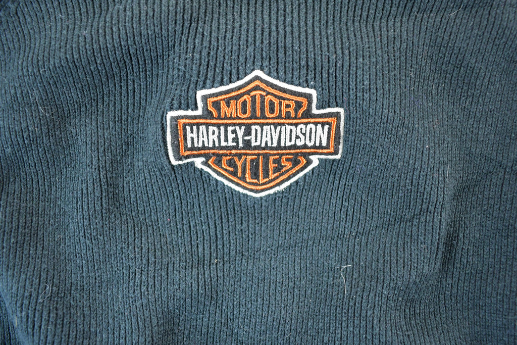 Vintage 1990s Harley Davidson Knit Crewneck Sweater Womens M