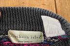 Vintage 1990s Northern Isles Knit Abstract Striped Crewneck Sweater Women's L