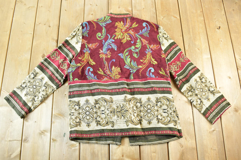 Vintage 1990s Sag Harbour Knit Abstract Pattern Crewneck Sweater Womens Large