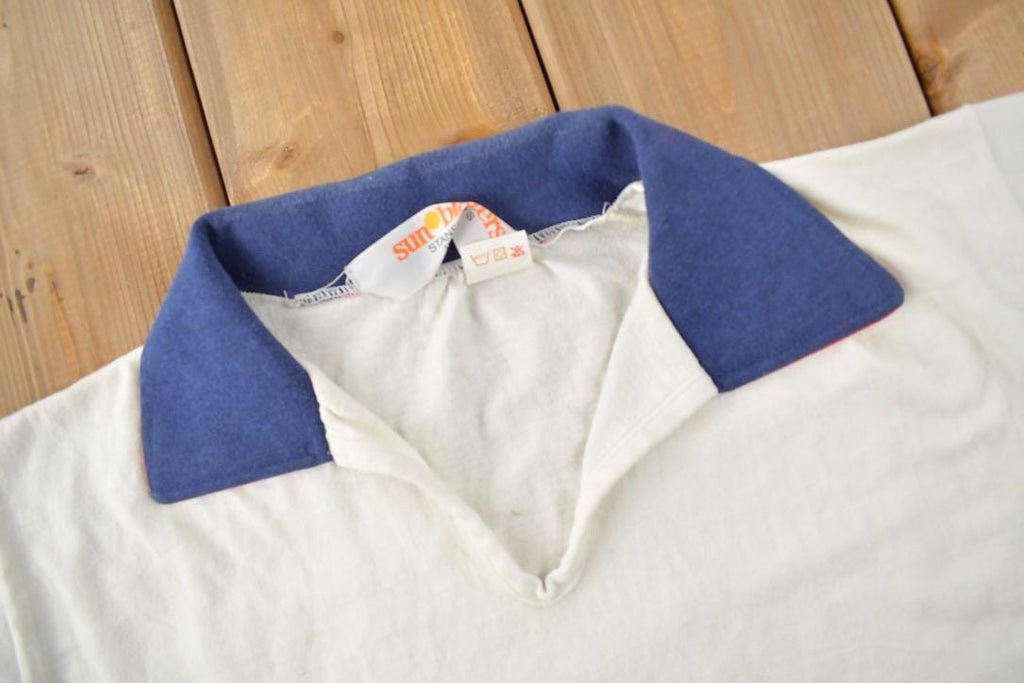 Vintage 1970s Blank Polo Shirt  Made In Canada  70s Polo  True Vintage