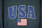 Vintage 1990s USA American Flag Crewneck Sweatshirt Mens XL  90s Souvenir Crewneck  Vintage Souvenir Travel Patriotic