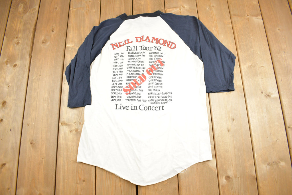 Vintage 1982 Neil Diamond Fall Tour Raglan Band T-Shirt