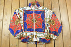 Vintage 1990s Pan Asia Light Abstract Boating Zip Up Windbreaker Jacket