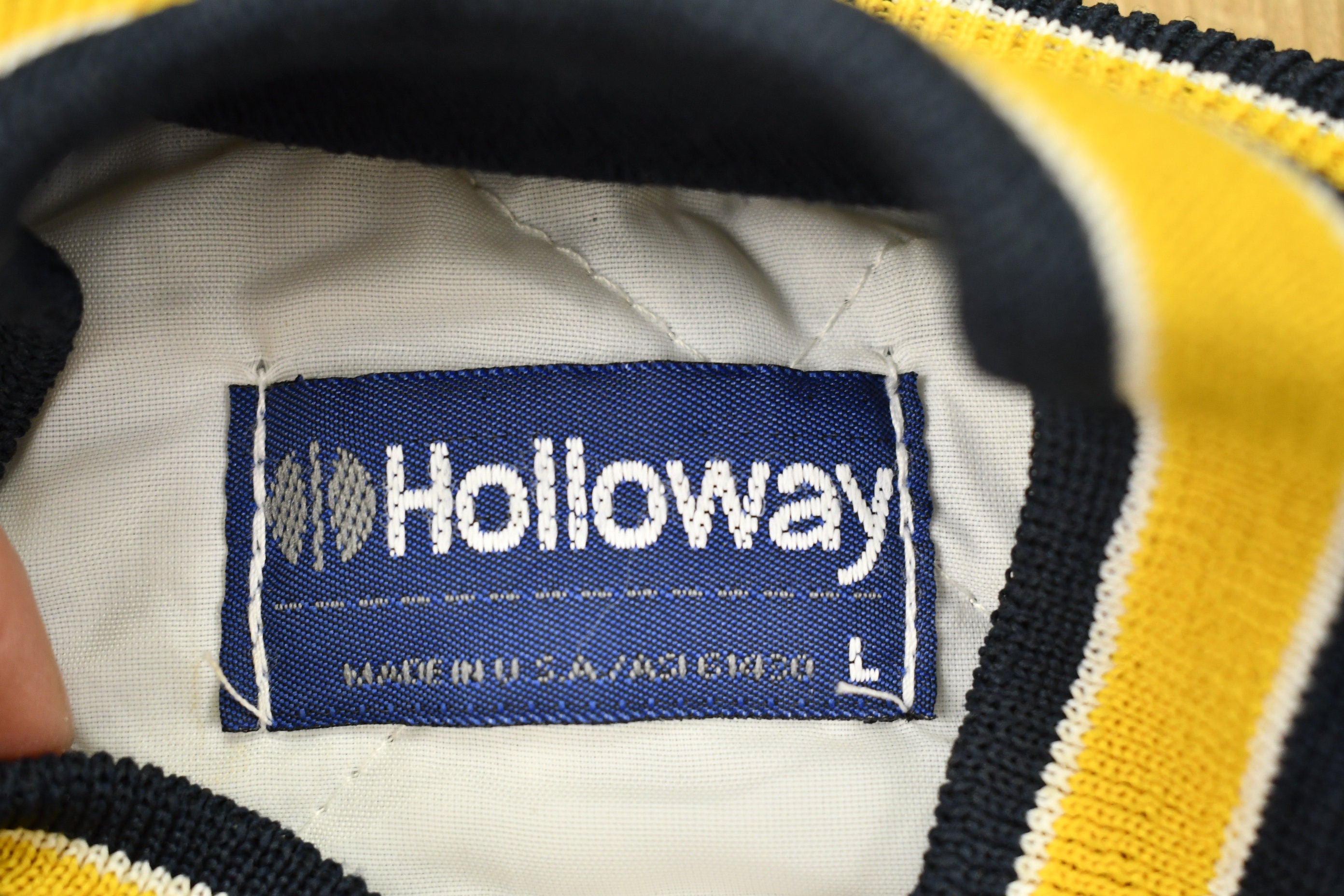 Vintage 1990s Grey Iron Holloway Satin Bomber Jacket