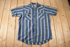 Vintage 1990s Ely Cattleman South Western Style Button Up Rodeo Shirt Size L