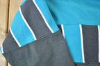 Vintage 1990s Pep Port Colour Block Teal Crewneck Sweatshirt