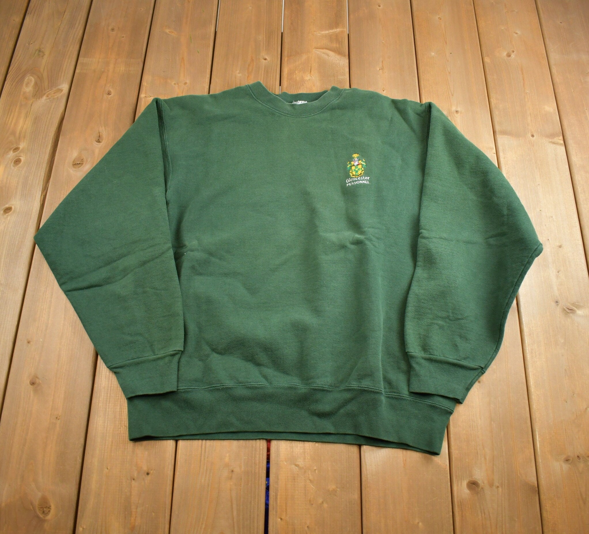 Vintage 1990s Gloucesters Personnel Crewneck Sweatshirt Made In USA