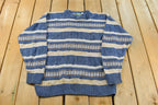Vintage 1990s Arcadia Knit Crewneck Sweater Men's Medium /