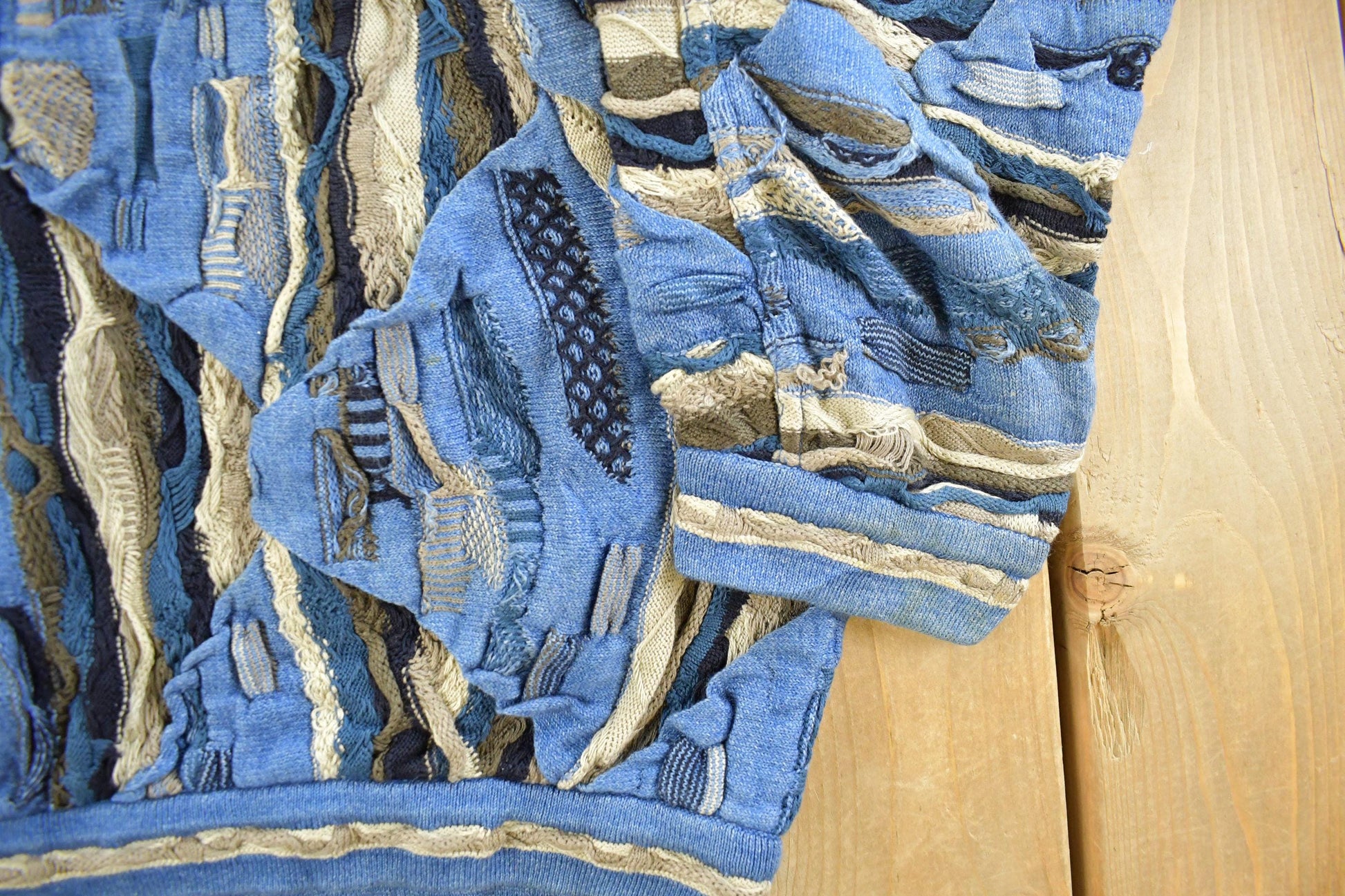 Vintage 1990s Coogi Blues Knit Sweater Men's XL