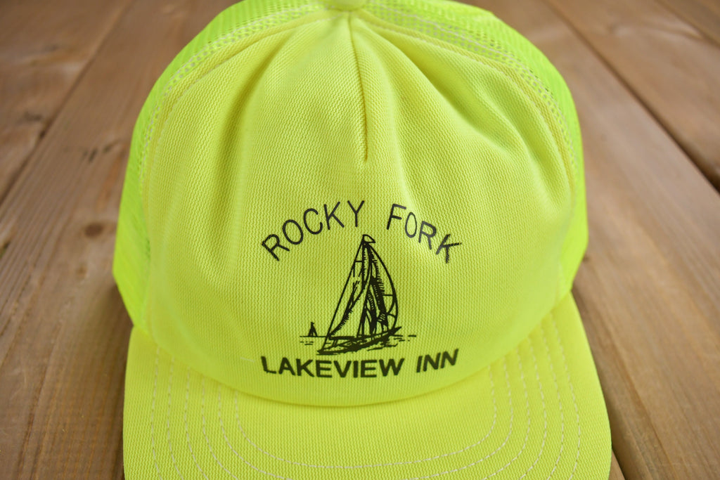 Vintage 1980s Rocky Fork Lakeview Inn Trucker Hat