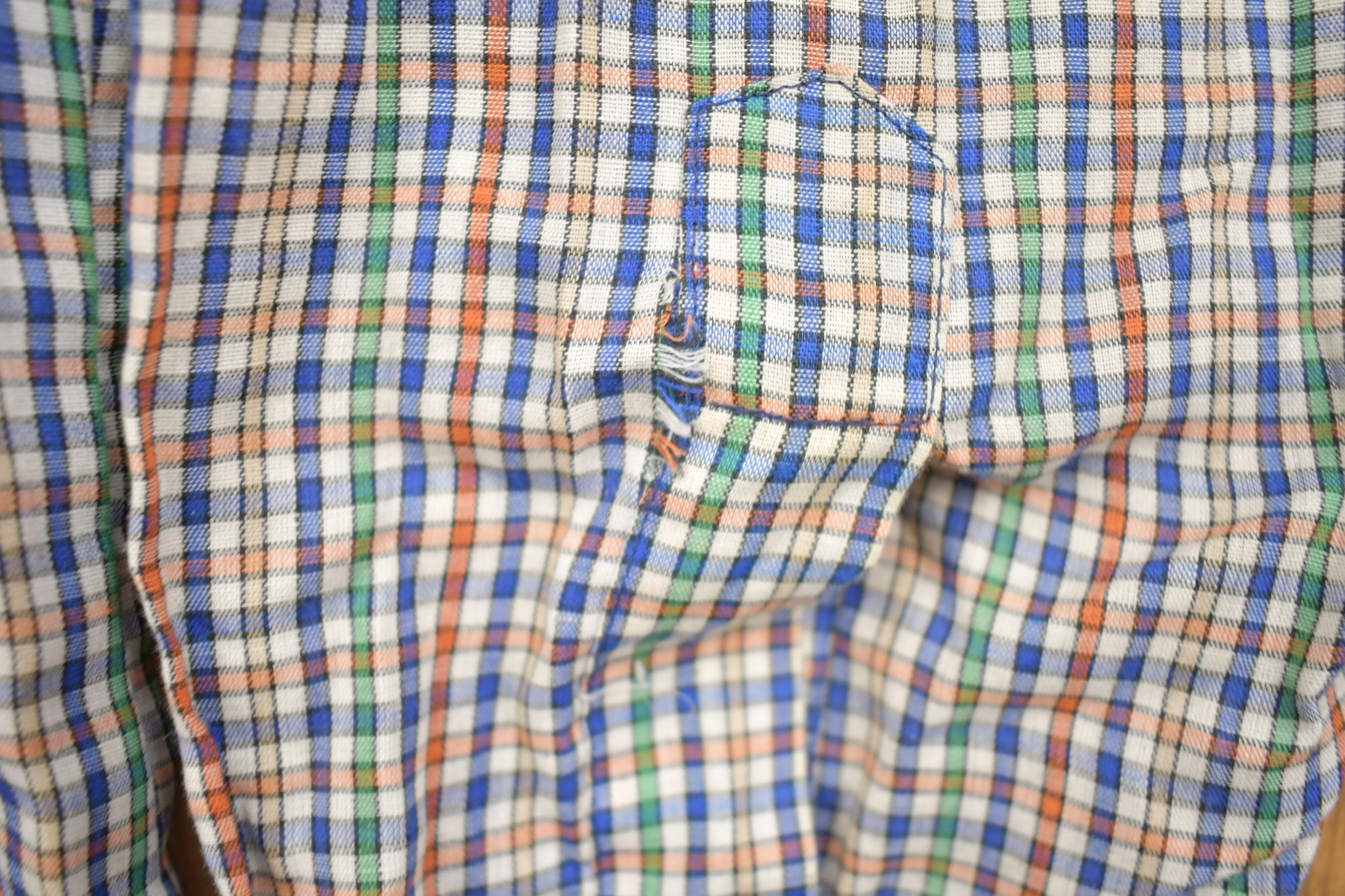 Vintage 1990s Barb B Check Pattern Western Button Up Shirt