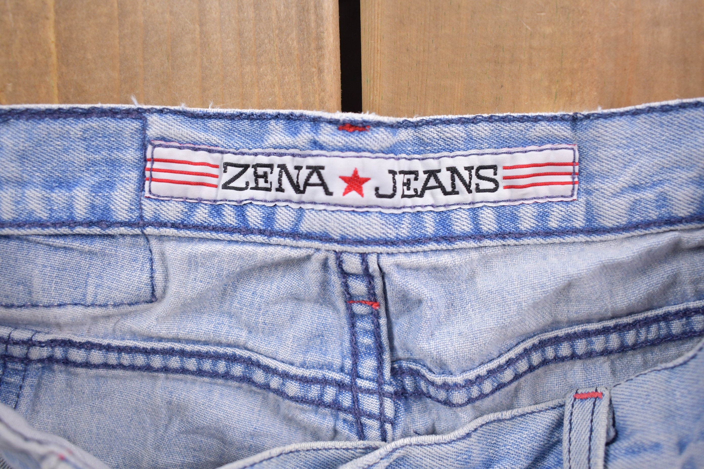Vintage 1990s Zena Cargo Jean Shorts