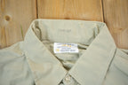 Vintage 1990s Blank Tan Button Up Shirt