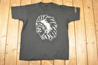 Vintage 1990s Screen Stars Best OSSEO Souvenir Aztec T-Shirt Men's L