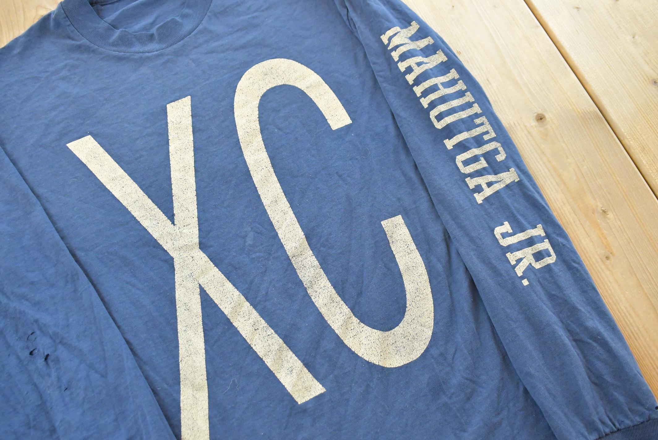 Vintage 1990s Mahutga Jr XC Long Sleeve T-Shirt Men's M / Single Stitch / Essentials / Streetwear / 90s Tee / Classic