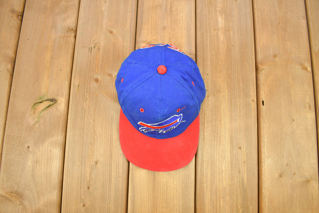 Vintage 1990s Buffalo Bills NFL Sports Specialties Double Line Script Snap Back Hat