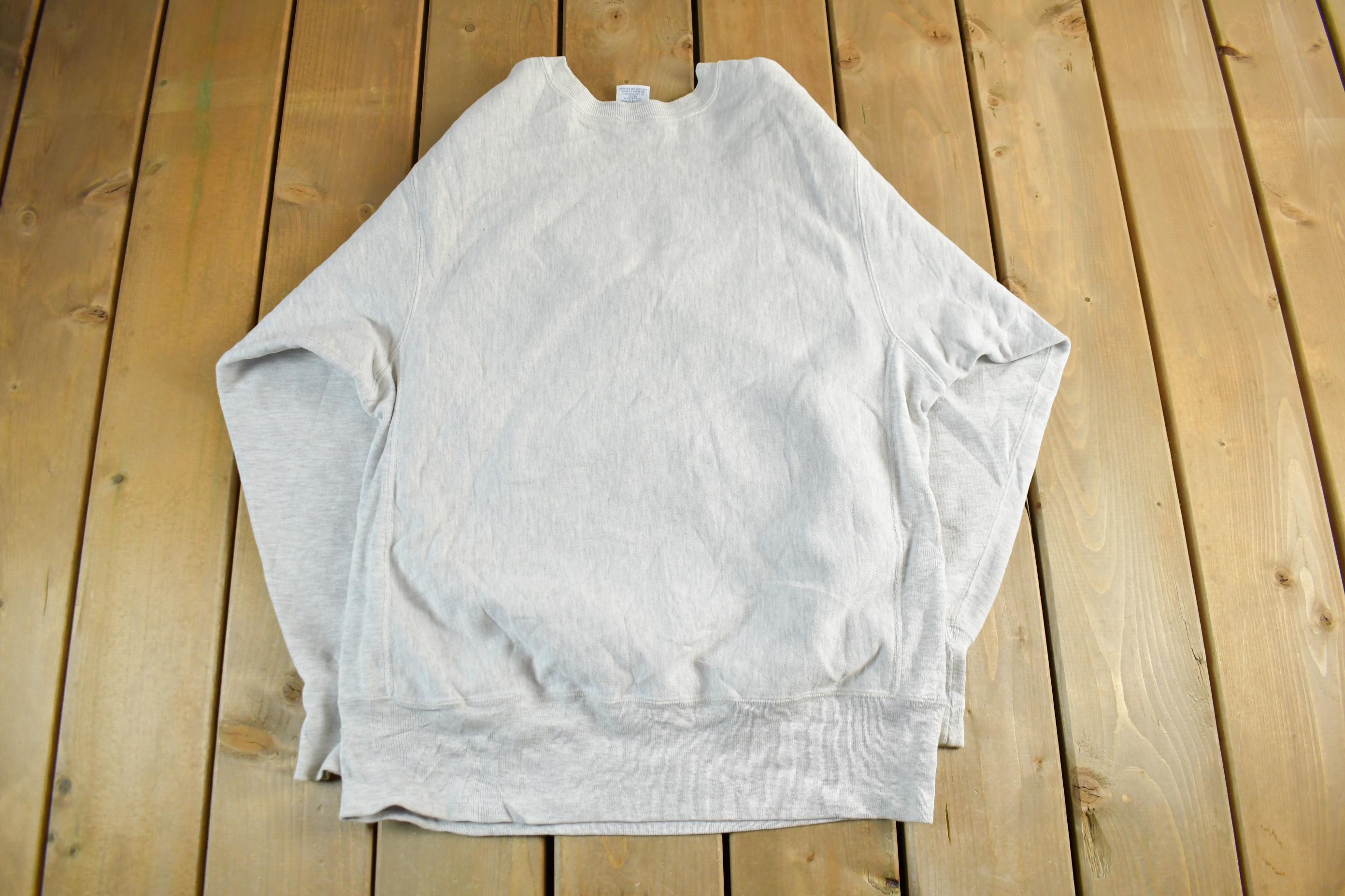 Vintage 1990s University of Wisconsin Champion Reverse Weave Crewneck Sweatshirt Men's XL  90s College Football  Badgers  Heavy Weight