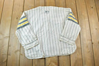 Vintage 1990s Green Bay Packers NFL Graphic Quarter Button T-Shirt