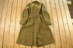 Vintage 1940s WWII Era Military Wool Trench Coat Men's M