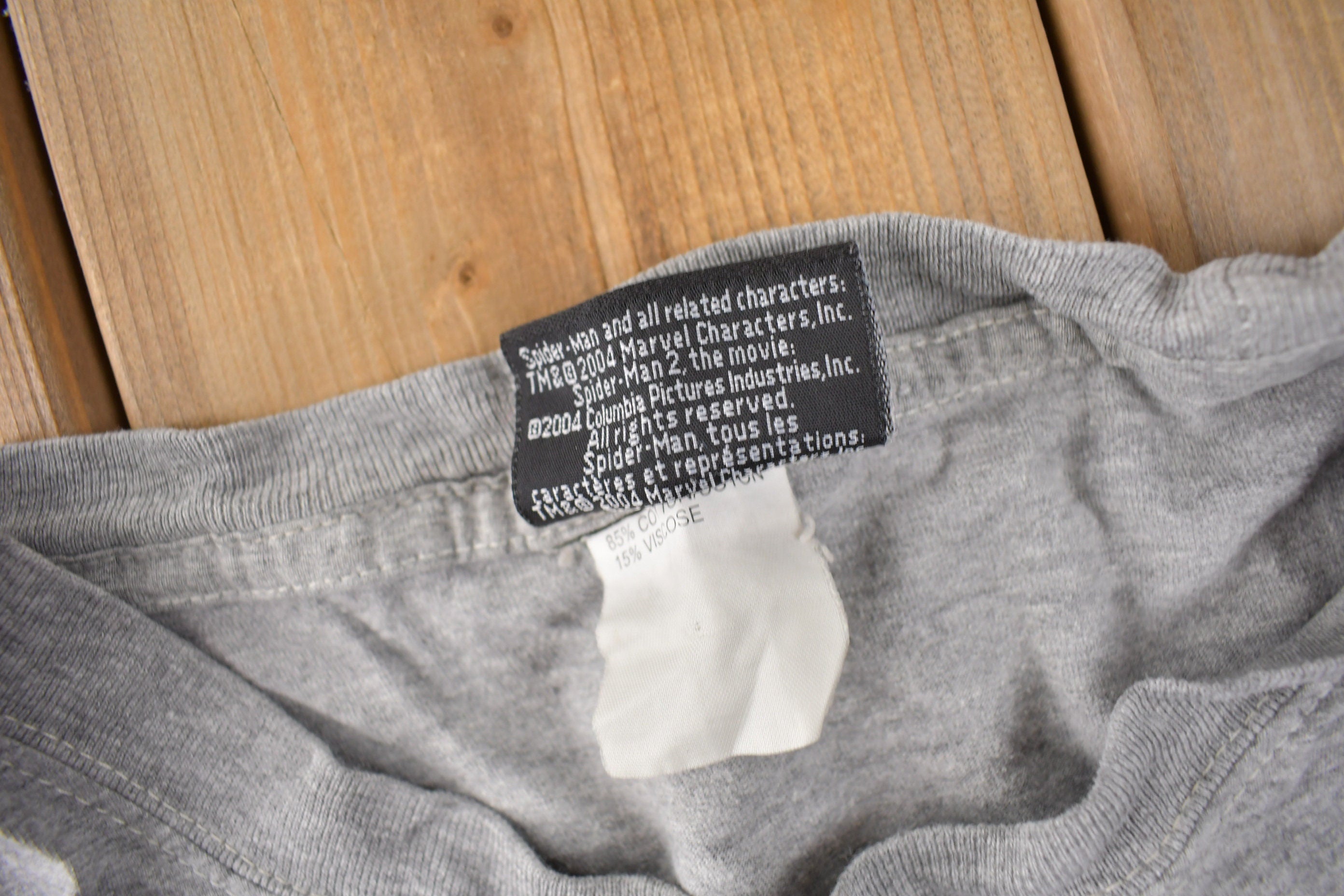 Vintage 2004 Spiderman 2 Marvel Movie Promo T-shirt Size L