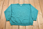 Vintage 1980s Blank Raglan Crewneck Sweatshirt