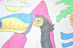 Vintage 1990s Cozumel Mexico Neon Toucan Souvenir Bird T-Shirt Men's XL