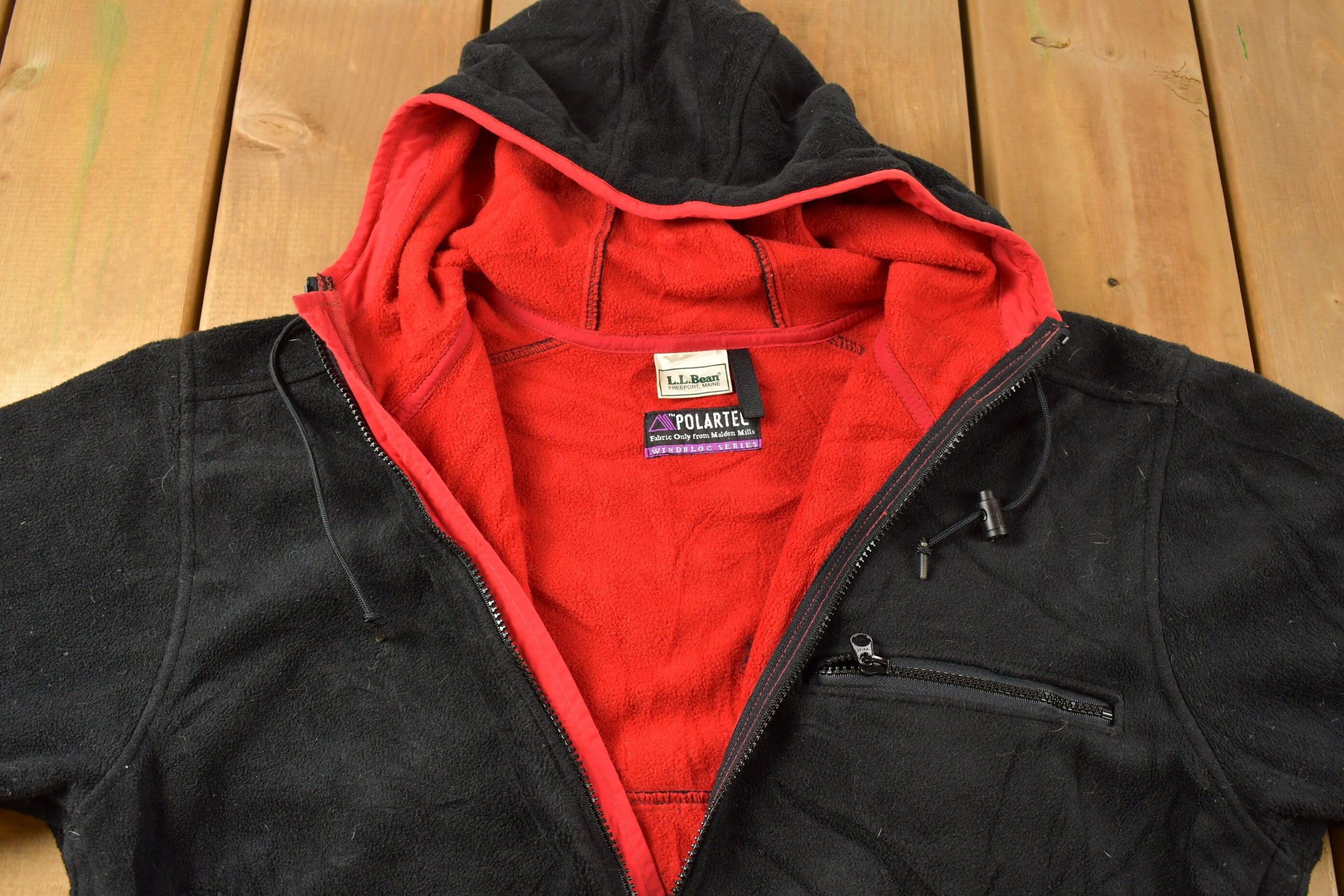 Vintage 1990s LL Bean Polartec Windbloc Half Zip Fleece Sweatshirt