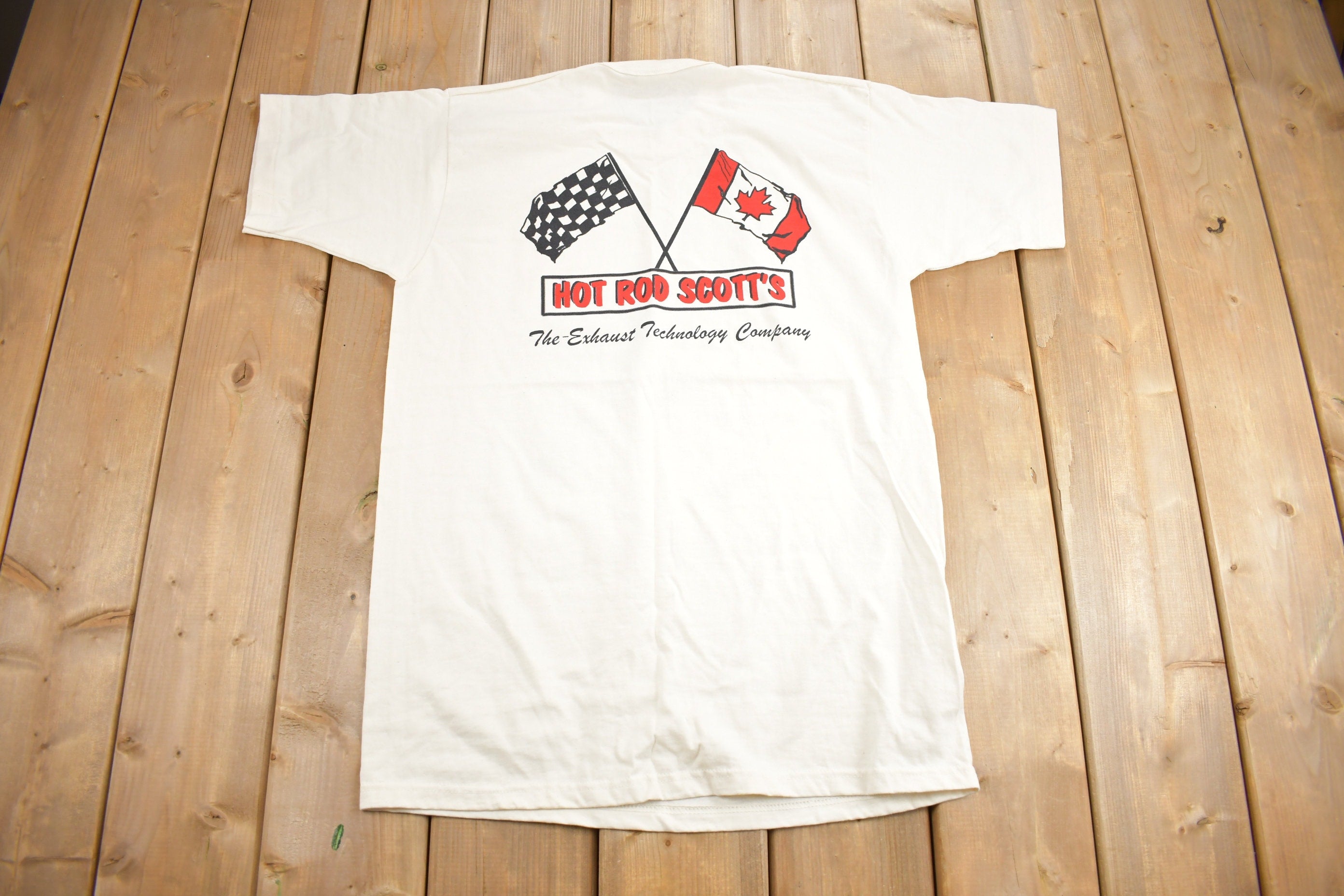 Vintage 1990s Hot Rod Scott's Graphic T Shirt