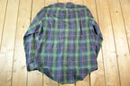 Vintage 1990s Ralph Lauren Plaid Button Up Shirt Men's L