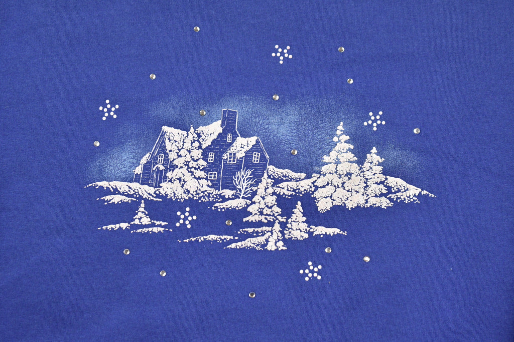 Vintage 1990s Cute Winter Theme Crewneck Sweater