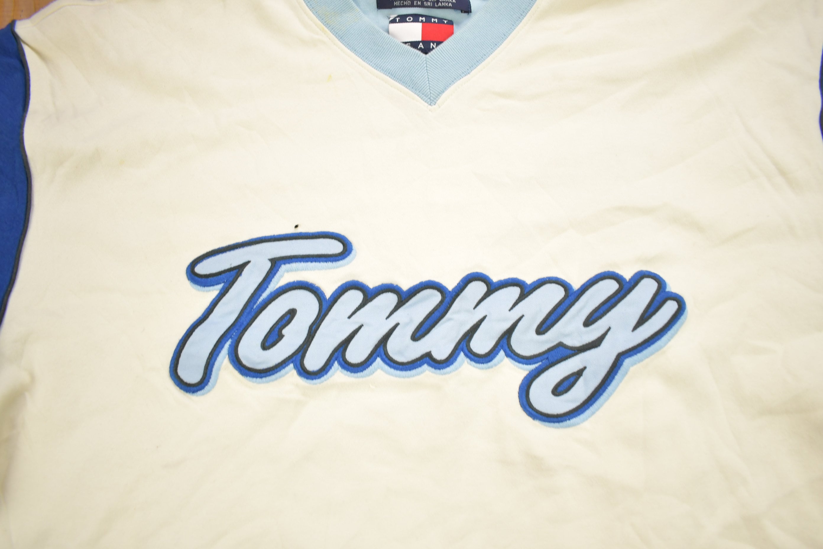 Vintage 1990s Tommy Hilfiger Tommy Jeans Embroidered T Shirt