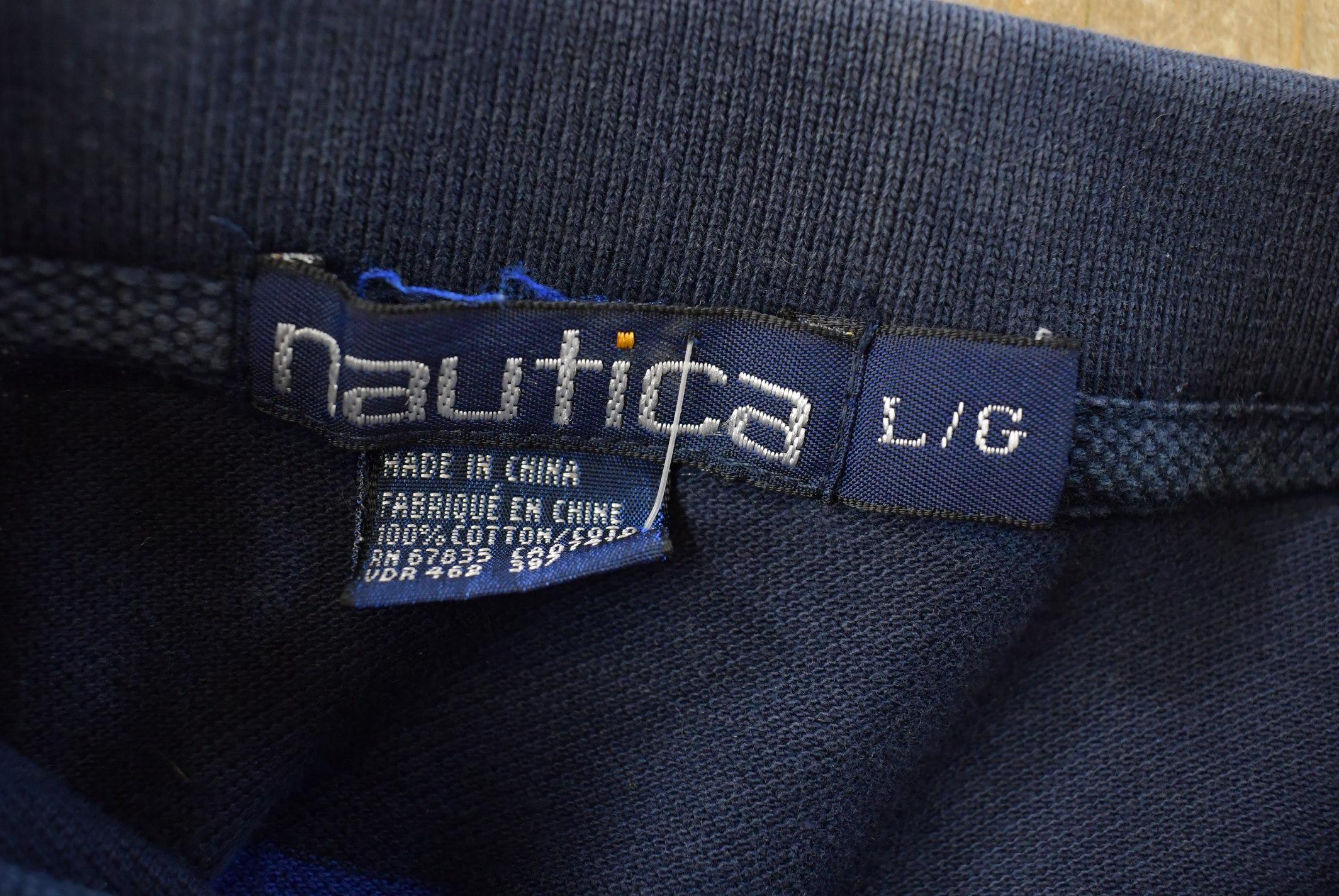 Vintage Y2K Nautica Striped Rugby Long Sleeve Polo Shirt Men's M / Y2K Polo / Souvenir / Athleisure / Streetwear / Preppy / Streetstyle