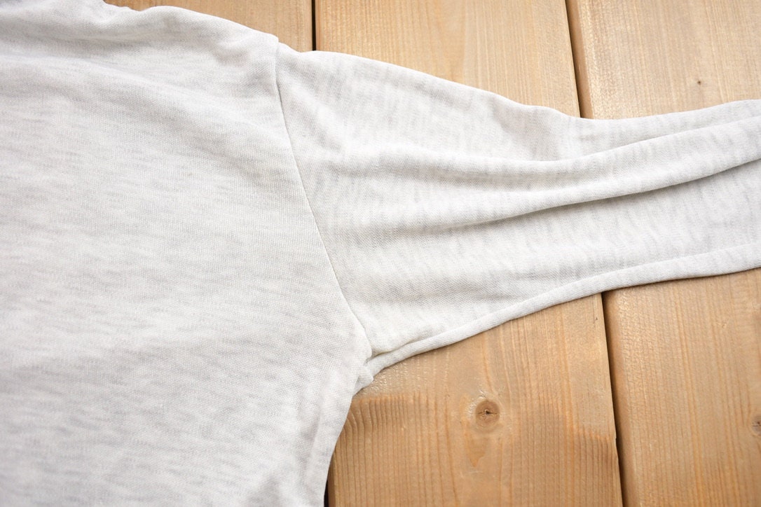 Vintage 1990s Patagonia Blank Grey Zip Up Turtleneck Sweater