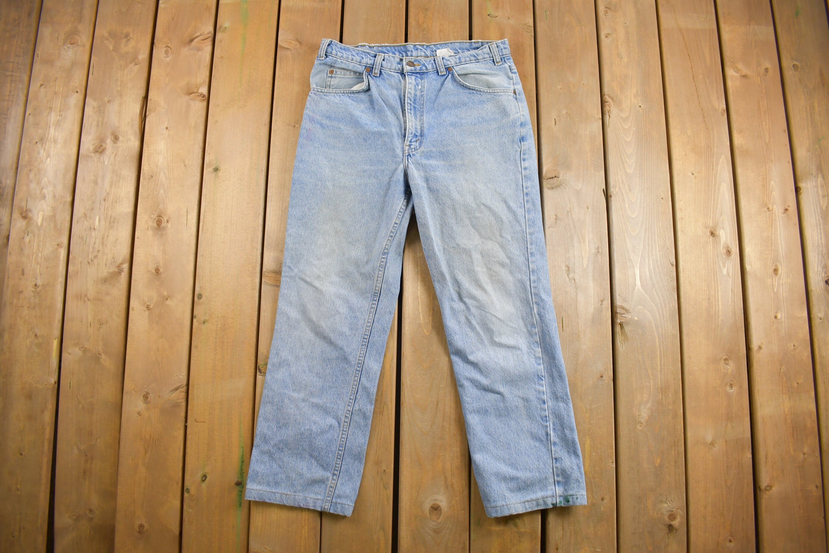 Vintage 80's Levi's 619 Orange Tab Jeans Size 31 x 26.5