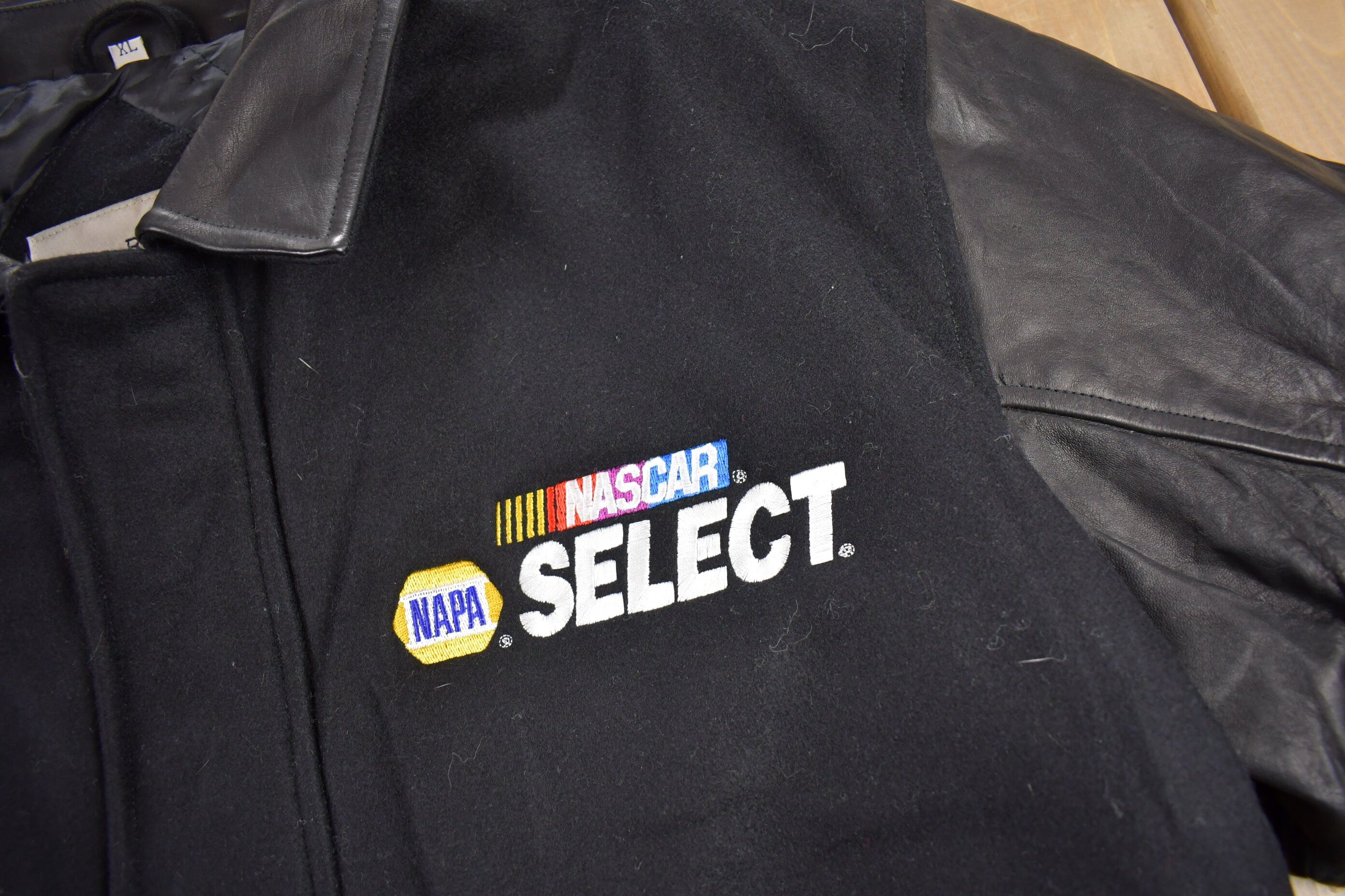 Vintage 1990s NASCAR Leather Racing Jacket