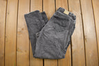 Vintage 1980s LEE Black Jeans Size 32 x 29.5