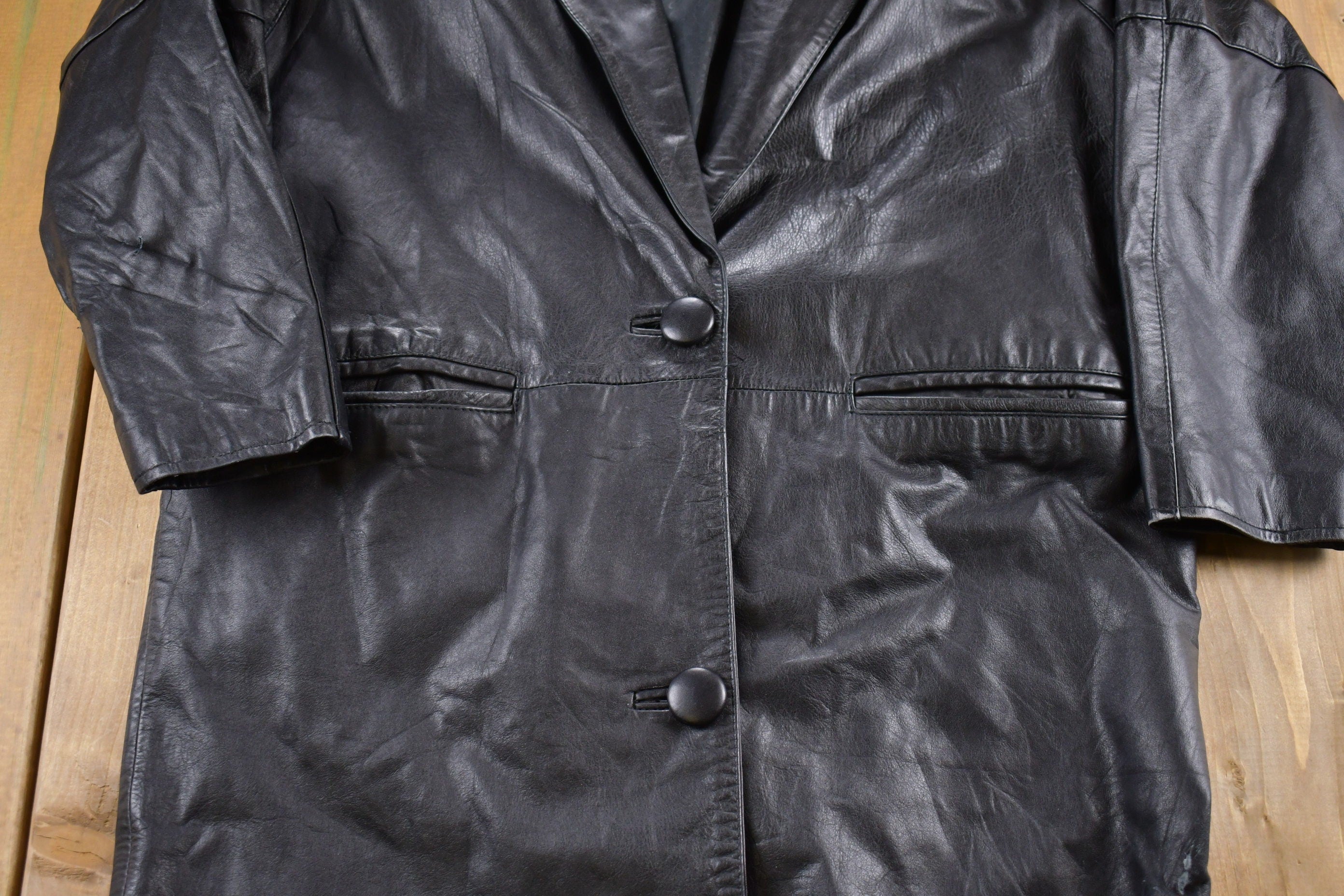 Vintage 1990s Cayenne Leather Jacket